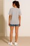 Women's Oversize Lycra Single Jersey 100% Cotton Fabric Crew Neck Basic T-Shirt - 3
