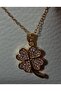Nurtaki Four-Leaf Clover Chain Stone Luck Necklace - 3
