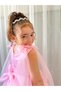 Pink Pearls Long Dress Vintage Baby Girl Dress,Birthday Dress,Photo Shoot Dress - 6
