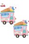1Pc Ice Cream Truck Shaped Foil Balloons Birthday Balloon Hawaiian Themed Party