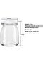 6PCS Yogurt Glass Jar with Lid, Mini Dessert Clear Glass Jars (200 ml) - 3