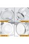 6PCS Yogurt Glass Jar with Lid, Mini Dessert Clear Glass Jars (200 ml) - 4