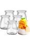 6PCS Yogurt Glass Jar with Lid, Mini Dessert Clear Glass Jars (200 ml) - 2