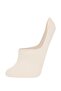 Women's Basic Plain Invisible 3-Piece Cotton Ballerina Socks T6922Azns - 4
