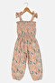 Toddlers Girl Paisley Pattern Sleeveless Jumpsuit, Pink Combo - 2