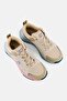 Women Lace Up Running Shoes, Beige - 4