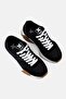 Women Lace Up Casual Shoes, Black - 2