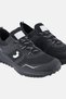 Men Brand Logo Lace Up Outdoor Shoes, Black - 3