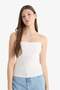 Fitted Cotton Strap Basic Undershirt F5196Ax25Sm - 4