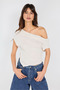 Kayak Neck Cream Top