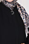 Seasonal Black Embroidered Special Ferace - 5