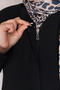 Seasonal Black Embroidered Special Ferace - 3