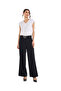 Embroidered Top with V-Neck and Cap Sleeves - 4