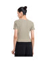 Ribbed Top with Crew Neck and Short Sleeves - 3