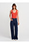10744 Corded Button Detailed Knitwear Blouse-A.Red - 4