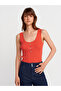 10744 Corded Button Detailed Knitwear Blouse-A.Red
