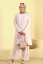 Women's Hijab Suit Large Size 2 Piece Set Hijab Combination Stone