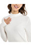 Ribbed Top with High Neck and Long Sleeves - 5
