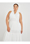 Plus Size Sleeveless A-Line Maxi Dress - 3