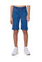Washed Denim Shorts with Drawstring Waist - 2