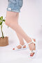 White Women's Daily Stylish Sandals - 3