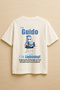 White Color Oversize Cars Guido Cars Movie Series Printed Unisex T-Shirt T-Shirt
