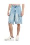 Faded Cargo Shorts with Drawstring Waist - 2