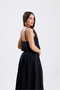 Desil 100% Linen Crop Top Flared Long Skirt Double Suit - 7