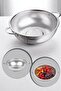Luxury Stainless Steel Pedestal Strainer 31.5cm Rice Strainer - 4