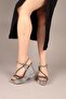 Fudgi̇e Stone Piping Wedge Heel Evening Dress Shoes Platinum - 4