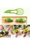 Cutit pentru avocado, plastic solid, 18x6 cm, verde - 12
