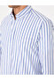 Navy Blue Regular Fit Striped Long Sleeve Shirt 50307093-Vr033 - 7
