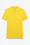 Skyloom Men's 100% Cotton Short Sleeve Regular Fit Yellow Polo Neck T-Shirt