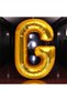 Vip High Quality 1 Metre Gold Letter g Foil Balloon Gold Letter g Balloon Helium Gasina Flying Balloon Suitable for
