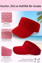 Knitted Visor Hat – Summer Shade Sports Golf, Hiking, Tennis Hat - 2
