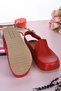 1007 Red Colored Step Sandals - 4