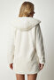 Oversize Furry Plush Coat with Hood - Ecru Lrv0023 - 7