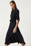 Black Seasonal Shirt Dress - Belted, Ldd0006 - 4