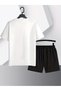 Summer Trend Casual Two-Piece Suit for Men, Fashionable and Versatile Sports Slippers with Milan Italy Print - 7