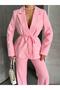 Waist-Tied Blazer Jacket Trousers Set - 2