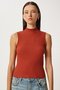 Turtleneck Sleeveless Knitted Blouse Tile Lgt0007 - 3
