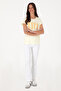 Women's Lemon Crew Neck T-Shirt 50305842-Vr035 - 4