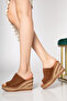 Genuine Leather Suede Wedge Heel Slippers from 33-34-35 to 41-42-43-44-45 - 3