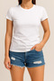 Pack of 2 White Color Women's Lycra Body T-Shirt - 3