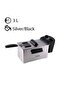 Electric Deep Fryer With Stainless Steel Housing - 3.0l Capacity