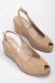 Genuine Leather Suede Wedge Heel Sandals from 33-34-35 to 41-42-43-44-45 - 4
