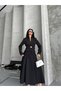 Women's Gold Cookie Button Blazer Jacket Skirt Suit - 3