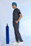 Smoked Special Veterinary Uniform Lint-Free Liquid Repellent Scrubs Suit Unisex - 2