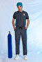 Smoked Special Veterinary Jersey Lint-Free Liquid Repellent Printed Scrubs Suit Unisex - 2