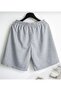 Ny New York Logo Gray Men's Shorts – Lycra Comfortable Fit Summer Sports Shorts - 2